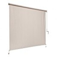 Coolaroo Exterior Corded Roller Shade 4ft by 8ft Pebble   